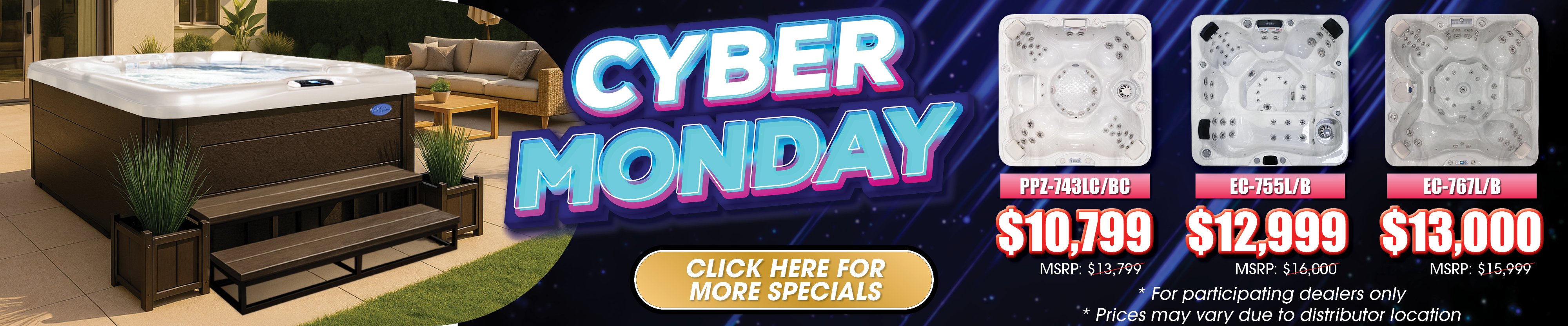 Calspas hot tub being used in a family setting - Oxnard